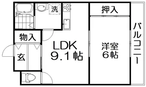 アートマンション【3階】の間取り