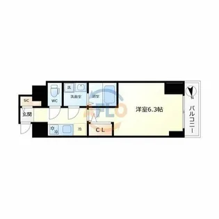 S-RESIDENCE福島玉川Tres【2階】の間取り