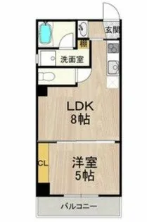 CITY SPIRE立売堀【6階】の間取り