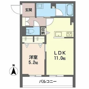 シャーメゾン マーサ東山【0202号室】の間取り