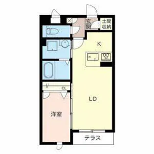 アルベイト石津川【0106号室】の間取り