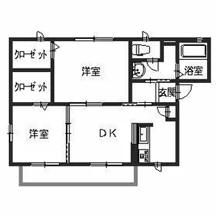 シャーメゾン ワイキューブ【0201号室】の間取り