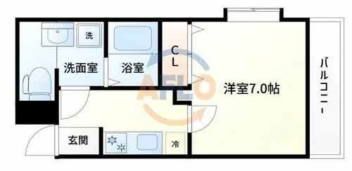 イオ・ネクスト九条【8階】の間取り