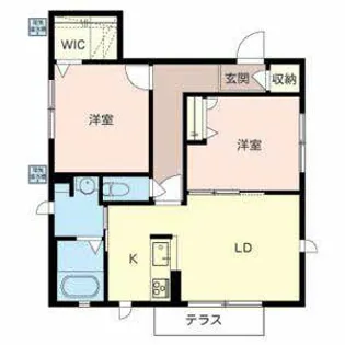 シャーメゾン東九条【0101号室】の間取り