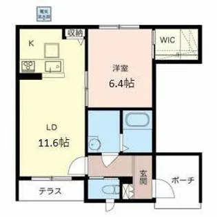 ラ メゾン デュ パン【0103号室】の間取り