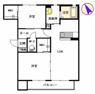 クリプトン【A0202号室】の間取り