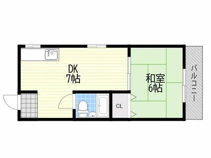 フラワーハイツ【3階】の間取り