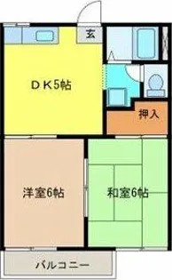 タウニー小杁【1階】の間取り