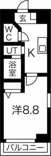サンパティーク東片端【9階】の間取り