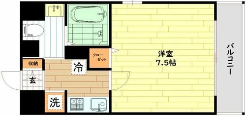 ラ・フォーレ都島本通Ⅱ【4階】の間取り
