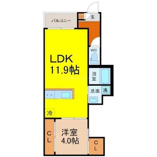 REGALEST 新瑞橋【1階】の間取り