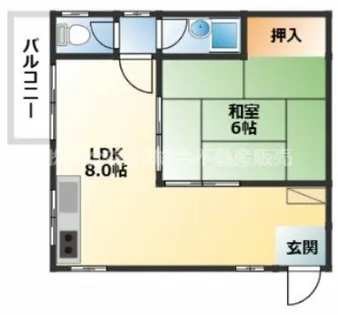 ハイデンス花園【1階】の間取り