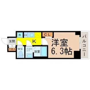 メイクス上前津Ⅲ【7階】の間取り