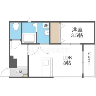 グランイニシオ都島【5階】の間取り