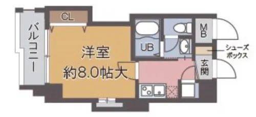 兵庫県宝塚市武庫川町【マンション】の間取り