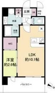 セレニテ十三ミラク【10階】の間取り