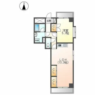 ITOH壱番館【601号室】の間取り
