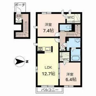 Vivace【0206号室】の間取り