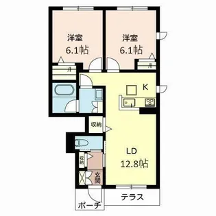 メゾン・ド・ロロ【0103号室】の間取り