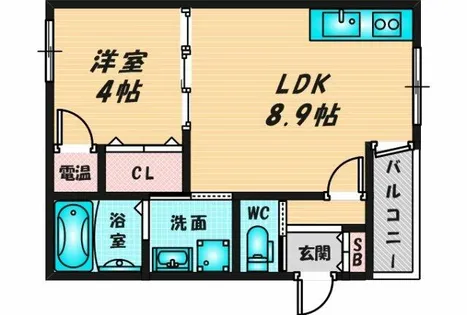 GRANDIR近江堂【2階】の間取り