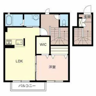 シャーメゾン今井【0202号室】の間取り