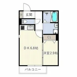 Smith堺【1階】の間取り