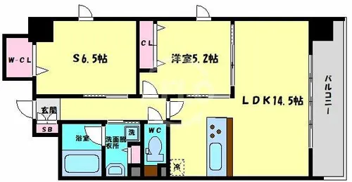 ル・セル上町台【8階】の間取り