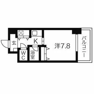 AXIS桜通内山【405号室】の間取り