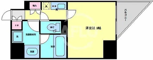 ビエラコート内久宝寺【9階】の間取り