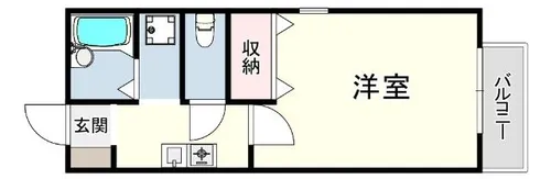 森のハイツ壱番館【1階】の間取り