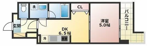 BRAVI南堀江【3階】の間取り