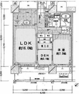グランドメゾン池下ザ・タワー【2906号室】の間取り