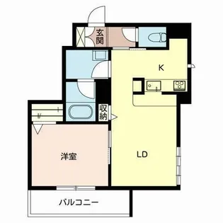 remembrance西新町【0303号室】の間取り