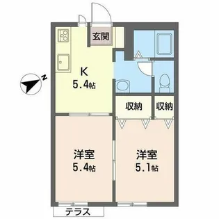 レックスパレス【0105号室】の間取り