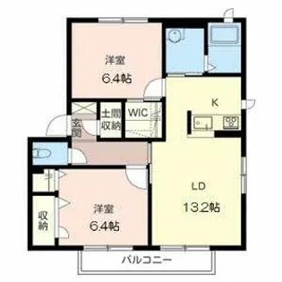 シャーメゾン西明石II【D201号室】の間取り