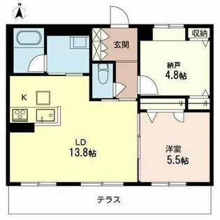 シャーメゾン新森古市II【0103号室】の間取り