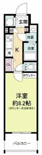La Douceur玉造【8階】の間取り