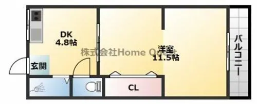 吉内ハイツ【205号室】の間取り