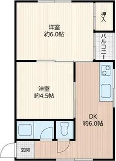 キャピタル住之江公園【4階】の間取り