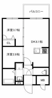 MODERN PALAZZO 平尾PATH【3階】の間取り
