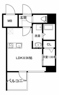 MODERN PALAZZO 平尾【8階】の間取り