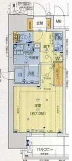 ララプレイス梅田東シエスタ【10階】の間取り