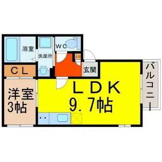 REGALEST荒江【1階】の間取り