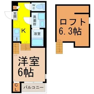 ウィングMK桜山【2階】の間取り