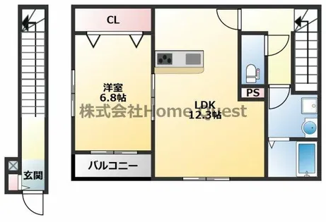 プランテ M【2階】の間取り