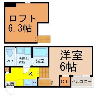 アーバンリュクス【1階】の間取り