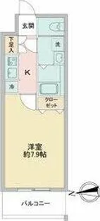 S-RESIDENCE志賀本通【4階】の間取り