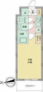 S-RESIDENCE志賀本通【8階】の間取り