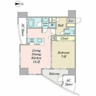 プロシード金山2【6階】の間取り