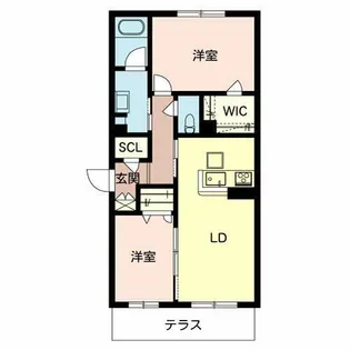 shamaison AGURU【0102号室】の間取り